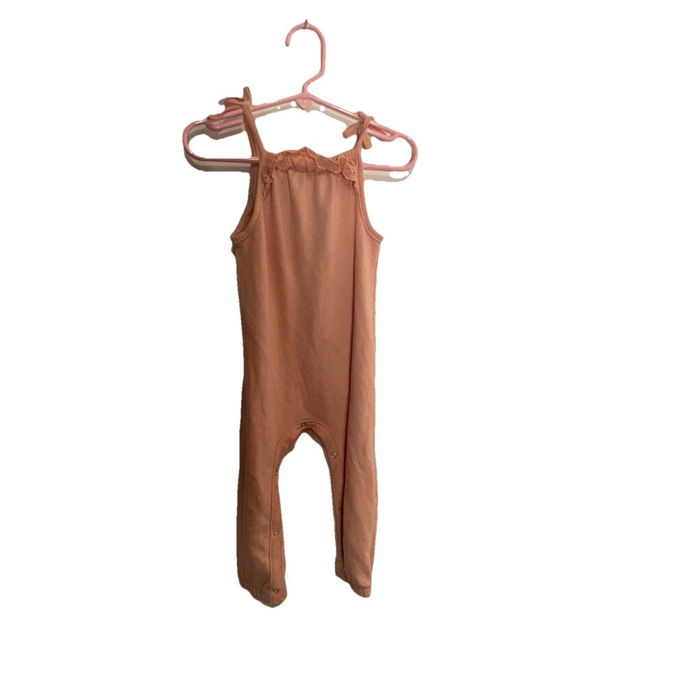 Grayson mini girls 18 month peach romper‎